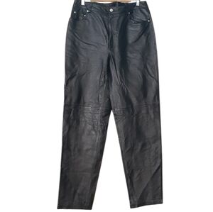 Newport News Black Leather. Tall  Size 14 T. Excellent Condition